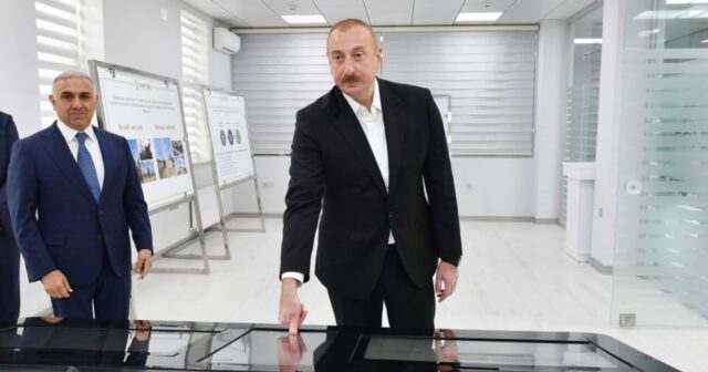İlham Aliyev “Azerişık” AŞ’nin “Hocalı” trafo merkezinin ve BYM’nin açılışına katıldı
