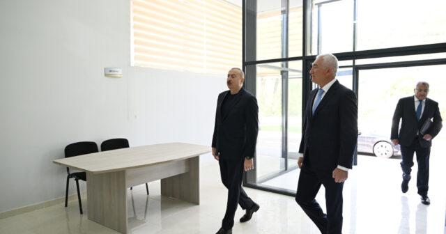 İlham Aliyev Laçın ilçesinin Beylik köyünün açılışına katıldı
