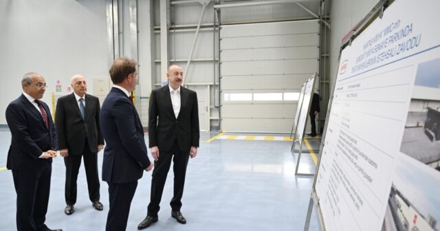 Cumhurbaşkanı İlham Aliyev Sumgayıt Kimya Sanayi Parkı’nda bir dizi işletmenin açılışını yaptı