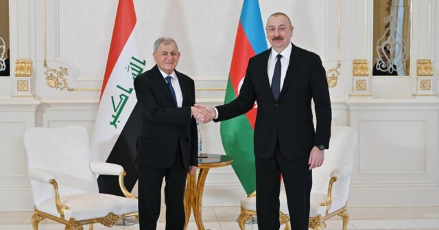Irak Devlet Başkanı Cumhurbaşkanı İlham Aliyev’e tebrik mektubu gönderdi